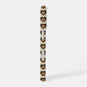 Retro Hearts Leopard iPhone 16ケース (右側面)