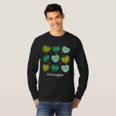 Retro Hearts Oncology Nurse Life  St Patrick s Day Tシャツ (正面フル)