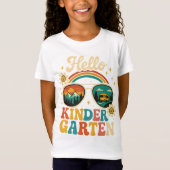 Retro Hello Kindergarten Back to School Sunglasses Tシャツ (正面)