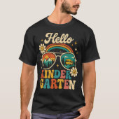 Retro Hello Kindergarten Back to School Sunglasses Tシャツ (正面)