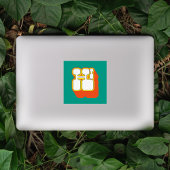 Retro Hi Turquoise Orange シール