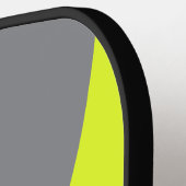 Retro HI VIS Three Circle Stripe with Name ピックルボールラケット (左詳細)