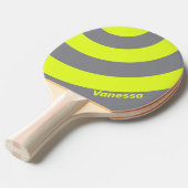 Retro HI VIS Three Circle Stripe with Name 卓球ラケット (正面アングル)
