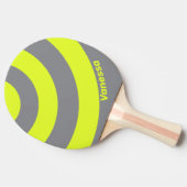 Retro HI VIS Three Circle Stripe with Name 卓球ラケット (横)