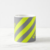 Retro HI VIS Three Stripes with Name コーヒーマグカップ (中央)