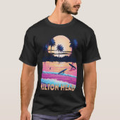 Retro Hilton Head North Carolina Souvenir Surf Tシャツ (正面)
