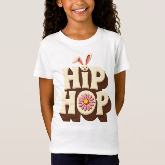 Retro Hip Hop Easter Bunny  Tシャツ (正面)