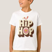 Retro Hip Hop Easter Bunny  Tシャツ (正面)
