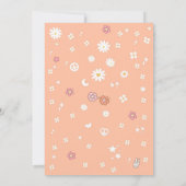 Retro Hippie Birthday Invitation 招待状 (裏面)