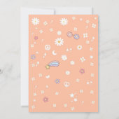 Retro Hippie Birthday Invitation 招待状 (裏面)