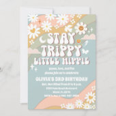 Retro Hippie Birthday Invitation 招待状 (正面)