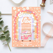 Retro Hippie Birthday Invitation 招待状