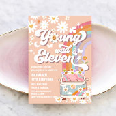 Retro Hippie Birthday Invitation 招待状