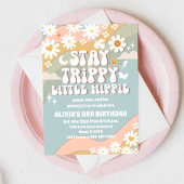 Retro Hippie Birthday Invitation 招待状