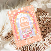 Retro Hippie Birthday Invitation 招待状