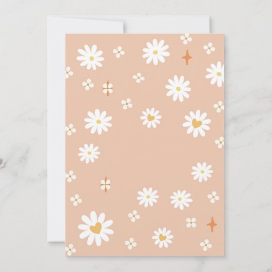 Retro Hippie Birthday Invitation 招待状 (裏面)