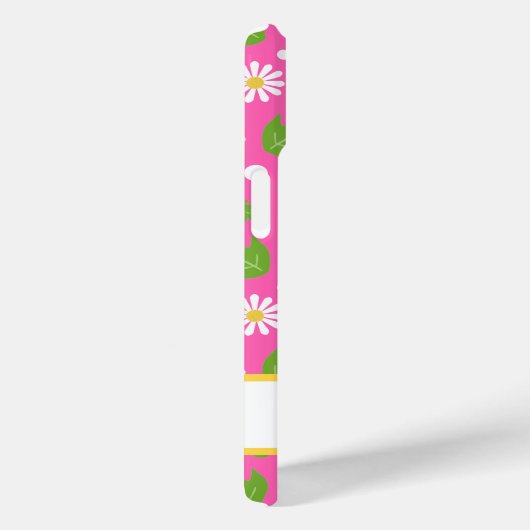 Retro Hippie Flowers Daisy Pattern Case-Mate iPhoneケース (裏面 / 右)