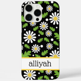 Retro Hippie Flowers Daisy Pattern iPhone 16 Pro Maxケース