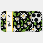 Retro Hippie Flowers Daisy Pattern Case-Mate iPhoneケース (裏面 (横))