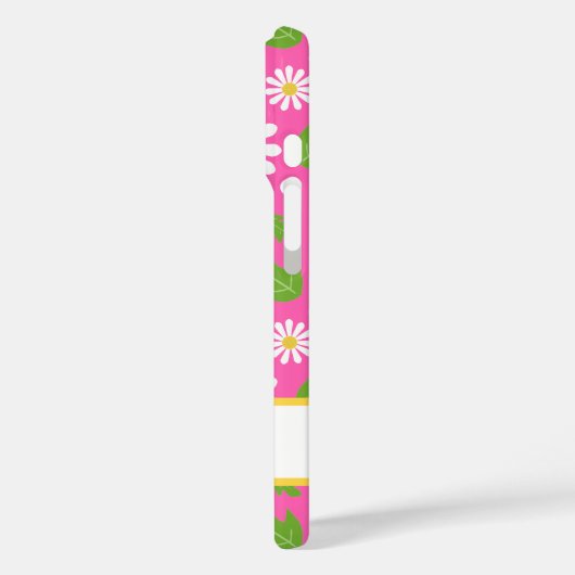 Retro Hippie Flowers Daisy Pattern Case-Mate iPhoneケース (裏面 / 左)