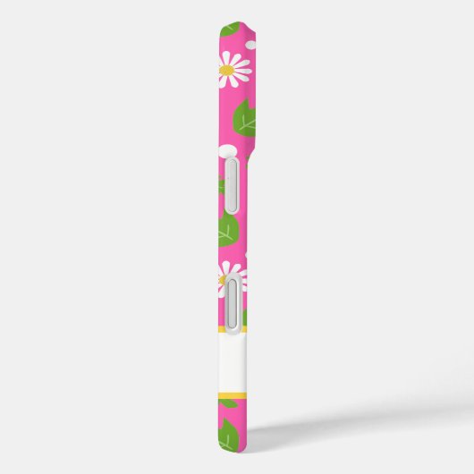 Retro Hippie Flowers Daisy Pattern Case-Mate iPhoneケース (裏面 / 右)