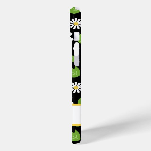 Retro Hippie Flowers Daisy Pattern Case-Mate iPhoneケース (裏面 / 左)