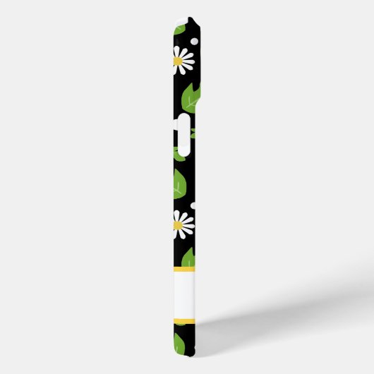 Retro Hippie Flowers Daisy Pattern Case-Mate iPhoneケース (裏面 / 右)