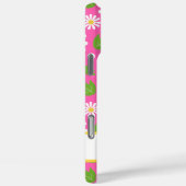 Retro Hippie Flowers Daisy Pattern Case-Mate iPhoneケース (裏面 / 右)