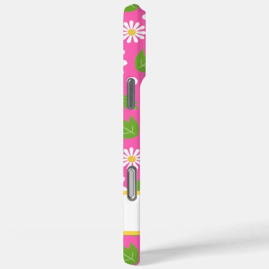 Retro Hippie Flowers Daisy Pattern Case-Mate iPhoneケース (裏面 / 右)