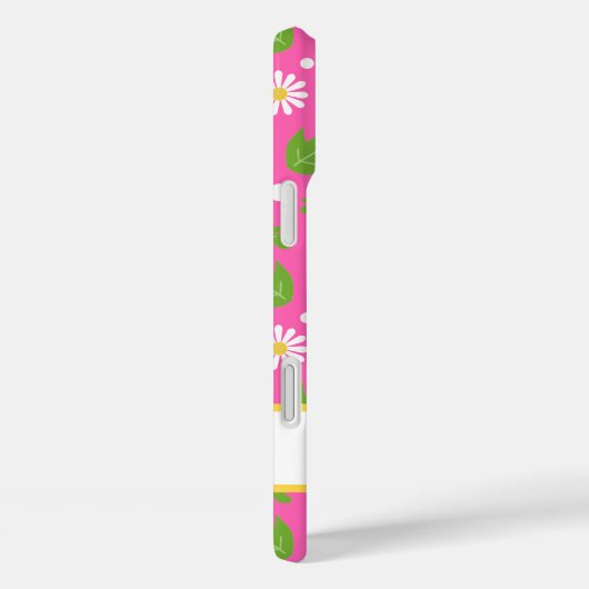 Retro Hippie Flowers Daisy Pattern Case-Mate iPhoneケース (裏面 / 右)