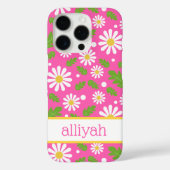 Retro Hippie Flowers Daisy Pattern Case-Mate iPhoneケース (裏面)