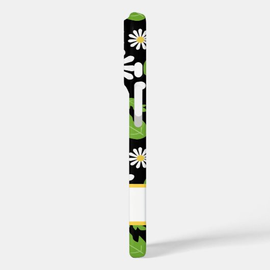 Retro Hippie Flowers Daisy Pattern Case-Mate iPhoneケース (裏面 / 左)