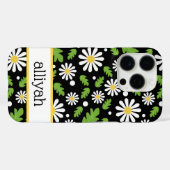 Retro Hippie Flowers Daisy Pattern Case-Mate iPhoneケース (裏面 (横))