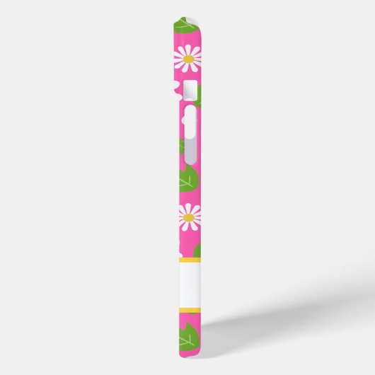 Retro Hippie Flowers Daisy Pattern Case-Mate iPhoneケース (裏面 / 左)