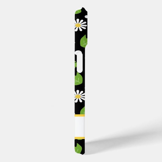 Retro Hippie Flowers Daisy Pattern Case-Mate iPhoneケース (裏面 / 右)