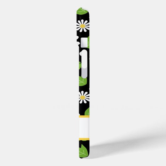 Retro Hippie Flowers Daisy Pattern Case-Mate iPhoneケース (裏面 / 左)