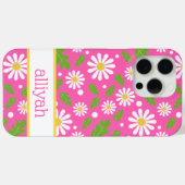 Retro Hippie Flowers Daisy Pattern Case-Mate iPhoneケース (裏面 (横))