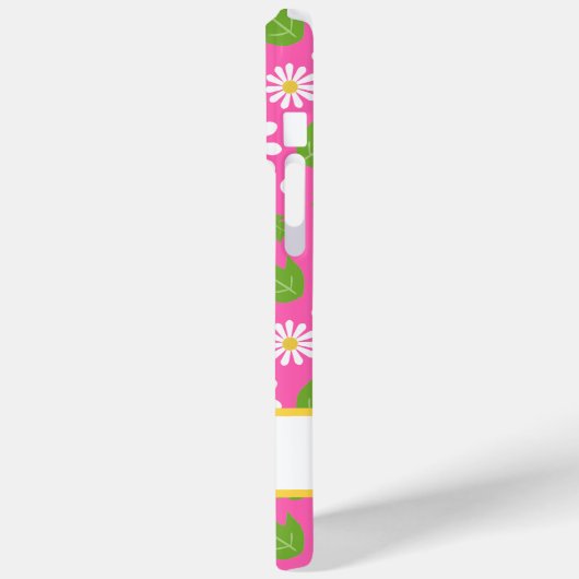 Retro Hippie Flowers Daisy Pattern Case-Mate iPhoneケース (裏面 / 左)