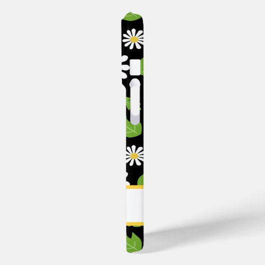 Retro Hippie Flowers Daisy Pattern Case-Mate iPhoneケース (裏面 / 左)