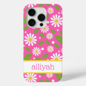 Retro Hippie Flowers Daisy Pattern Case-Mate iPhoneケース (裏面)