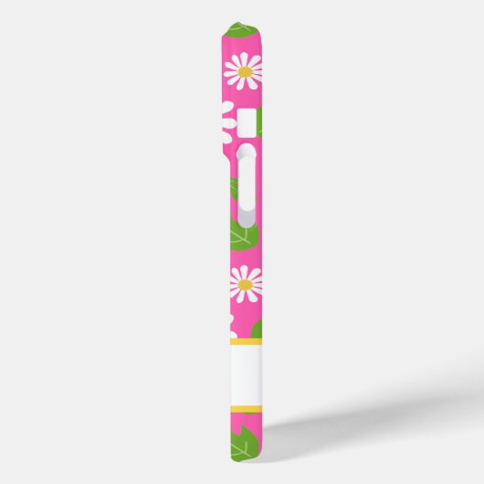 Retro Hippie Flowers Daisy Pattern Case-Mate iPhoneケース (裏面 / 左)