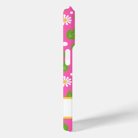 Retro Hippie Flowers Daisy Pattern Case-Mate iPhoneケース (裏面 / 右)