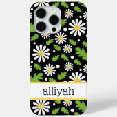 Retro Hippie Flowers Daisy Pattern Case-Mate iPhoneケース (裏面)