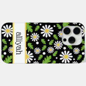 Retro Hippie Flowers Daisy Pattern Case-Mate iPhoneケース (裏面 (横))