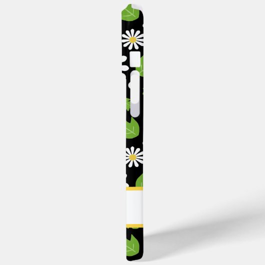 Retro Hippie Flowers Daisy Pattern Case-Mate iPhoneケース (裏面 / 左)