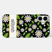 Retro Hippie Flowers Daisy Pattern Case-Mate iPhoneケース (裏面 (横))