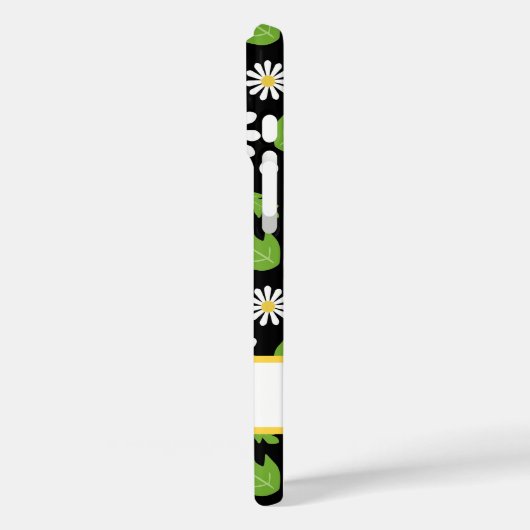 Retro Hippie Flowers Daisy Pattern Case-Mate iPhoneケース (裏面 / 左)