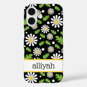 Retro Hippie Flowers Daisy Pattern Case-Mate iPhoneケース (裏面)