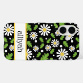 Retro Hippie Flowers Daisy Pattern Case-Mate iPhoneケース (裏面 (横))