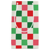 Retro Holiday Check スモールペーパーバッグ (正面)
